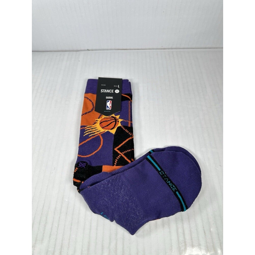 Stance x NBA Phoenix Suns Crew Socks Zone Mens Size L 9 - 13 NEW